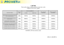 Preuzmi cjenik prijevoznih usluga
