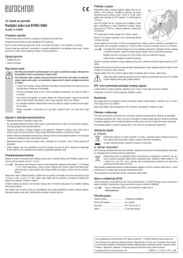 Radijski zidni sat EFWU 9000