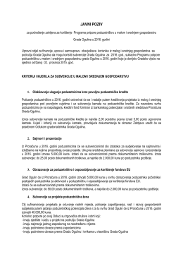 potpore poduzetništvu u malom i srednjem