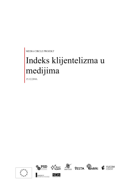 Indeks klijentelizma u medijima