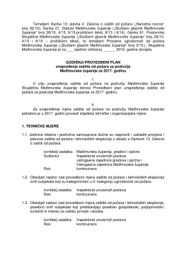 12. prijedlog godišnjeg provedbenog plana unapređenja zaštite od