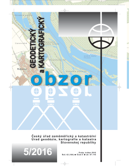 a KARTOGRAFICK&Yacute; GEODETICK&Yacute;