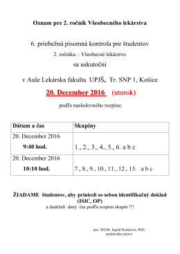 20. December 2016 (utorok)