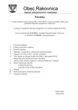 obecné zastupiteľstvo v rakovnici