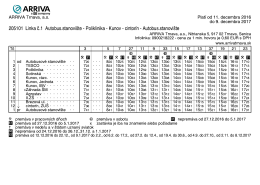 205101 Linka č.1 Autobus.stanovište - Poliklinika - Kunov