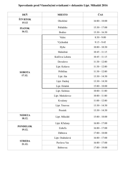 Spovedanie pred Vianocami 2016