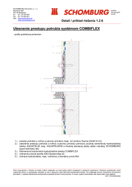 1.2.6 Utesnenie prestupu potrubia systémom COMBIFLEX