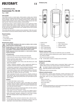 Anemometer PL-130 AN - produktinfo.conrad.com
