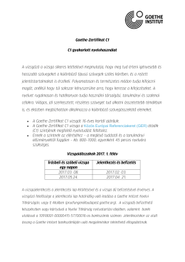 Goethe-Zertifikat C1