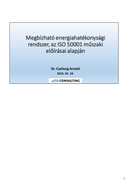 Az energetikai audit és az ISO 50001 bemutatása