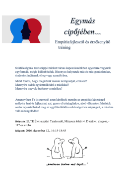 Helysz&iacute;n: ELTE &Eacute;letvezet&eacute;si Tan&aacute;csad&oacute;, M&uacute;zeum k&ouml;r&uacute;t 4