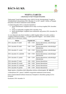 következőképpen alakul - Bács