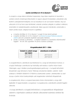 Goethe Zertifikat A1: Fit in Deutsch 1