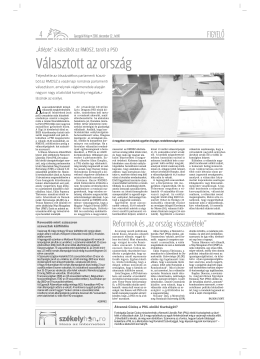 Választott az ország