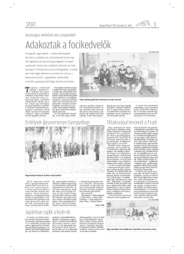 Adakoztak a focikedvelők