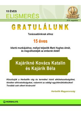 16 éves Herbalife