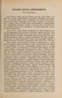 Kulhay Gyula emlékezete = Короткая биография Дюла