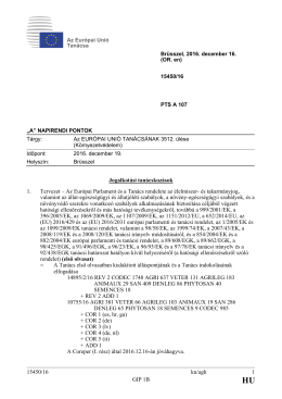 15450/16 kn/agh 1 GIP 1B Jogalkotási tanácskozások 1. Tervezet