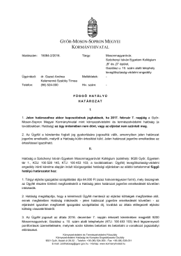 GYŐR-MOSON-SOPRON MEGYEI KORMÁNYHIVATAL