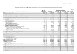 Előterjesztés 2017_3 melléklet_Előirányzat felhasználási ütemterv_