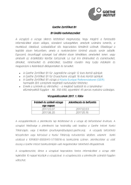 Goethe-Zertifikat B1