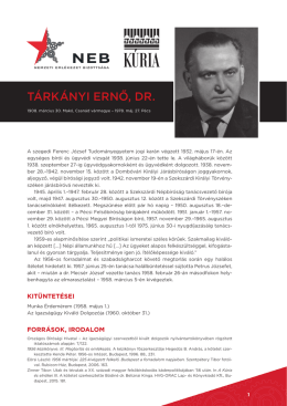 T&Aacute;RK&Aacute;NYI ERNŐ, DR.
