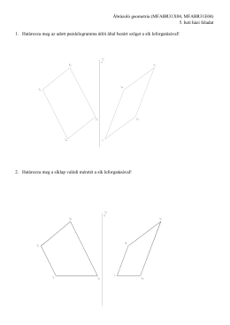 &Aacute;br&aacute;zol&oacute; geometria (MFABR31X04, MFABR31E04) 5. heti h&aacute;zi