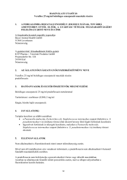Töltse le a Veraflox 25mg/ml belsőleges szuszpenzió használati