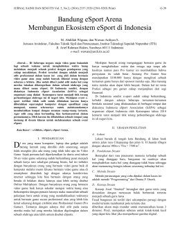 Bandung eSport Arena Membangun Ekosistem eSport di Indonesia