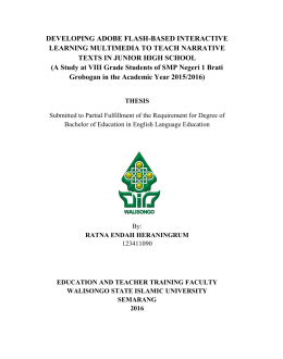 i DEVELOPING ADOBE FLASH-BASED