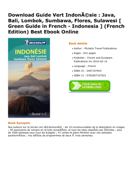 Guide Vert Indon&Atilde;&copy;sie : Java, Bali
