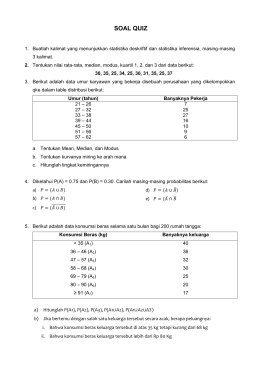 SOAL QUIZ