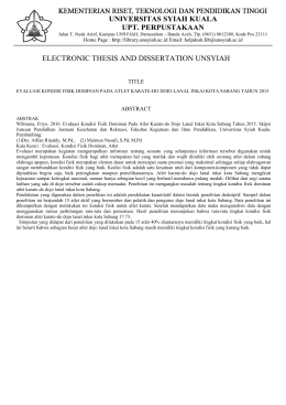 abstrak - ETD - Universitas Syiah Kuala