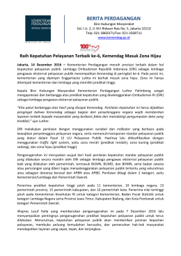 berita perdagangan - Kementerian Perdagangan Republik Indonesia