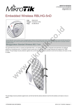 brosur - Mikrotik Indonesia