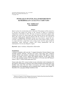 penolakan spanyol dalam referendum kemerdekaan catalunya