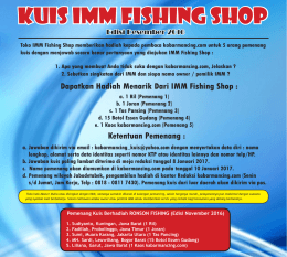 Kuis IMM Fishing Shop