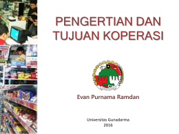 3 PENGERTIAN DAN TUJUAN KOPERASI