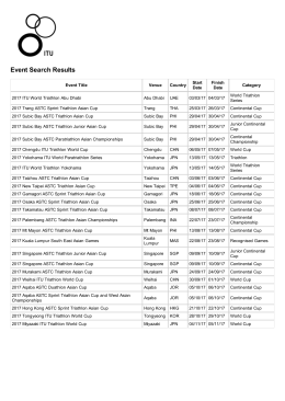 Events Search | Triathlon.org