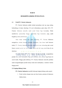 BAB II DESKRIPSI (OBJEK PENELITIAN)