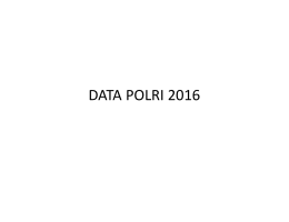 DATA POLRI 2016
