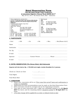 Hotel Reservation Form