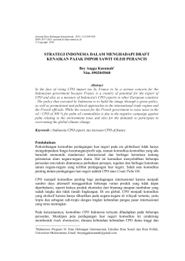 strategi indonesia dalam menghadapi draft kenaikan pajak impor