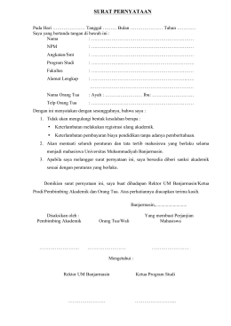 surat pernyataan
