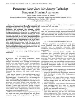 Penerapan Near Zero-Net Energy Terhadap Bangunan Hunian