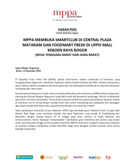 mppa membuka smartclub di central plaza mataram dan foodmart