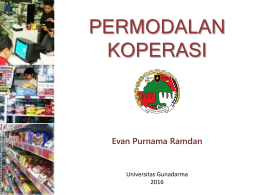 PERMODALAN KOPERASI