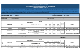ilan tarihi - Sağlık Bilimleri Üniversitesi