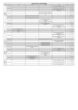 2016-2017 Güz 2. Vize Güncel Program