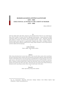 bozkır kazasında eğitim faaliyetleri